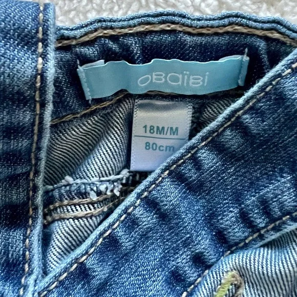 Obaibi Denim Short Overalls - Picture 9 of 14